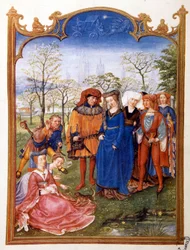 Matrimonio in campagna da un Breviario Grimani