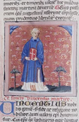 Pagina dal Legenda Aurea, Bruges, c.1400-10