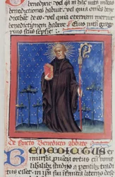 Pagina dal Legenda Aurea, Bruges, c.1400-10