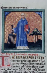 Pagina dalla Legenda Aurea, Bruges, c.1400-10