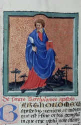 Pagina dalla Legenda Aurea, Bruges, c.1400-10