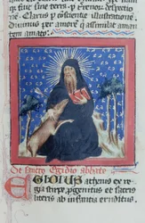 Pagina dalla Legenda Aurea, Bruges, c.1400-10