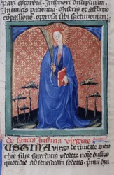 Pagina dalla Legenda Aurea, Bruges, c.1400-10