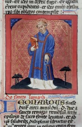 Pagina dalla Legenda Aurea, Bruges, c.1400-10