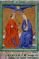 Pagina dalla Legenda Aurea, Bruges, c.1400-10