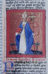 Pagina dalla Legenda Aurea, Bruges, c.1400-10