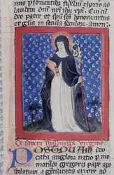 Pagina dalla Legenda Aurea, Bruges, c.1400-10