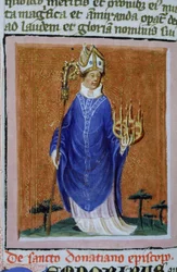 Pagina dalla Legenda Aurea, Bruges, c.1400-10