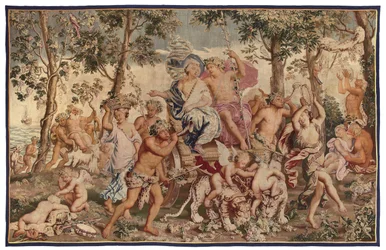 Arazzo mitologico, fine XVII secolo