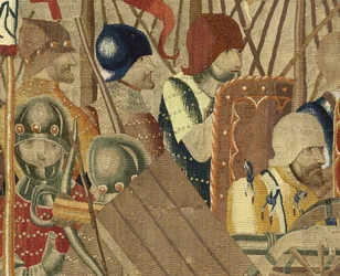 Arazzo che mostra le conquiste del re Alfonso V del Portogallo, Tournai (dettaglio)