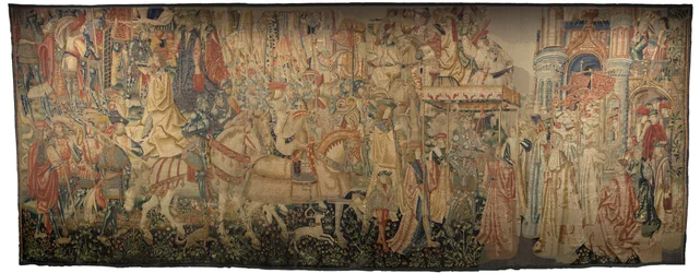 Arazzo che mostra le conquiste del re Alfonso V del Portogallo, Tournai (dettaglio)