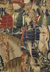 Arazzo che mostra le conquiste del re Alfonso V del Portogallo, Tournai (dettaglio)