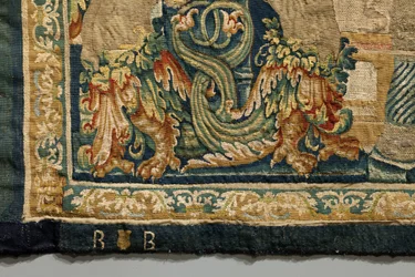 Arazzo che mostra le Conquiste del re Alfonso V del Portogallo (Conquistas de Alfonso V de Portugal), Tournai (dettaglio)