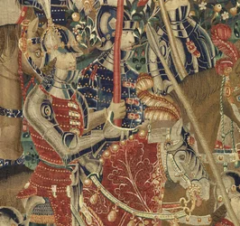 Arazzo che mostra le conquiste del re Alfonso V del Portogallo