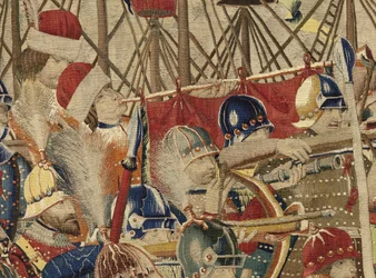 Arazzo che mostra le conquiste del re Alfonso V del Portogallo