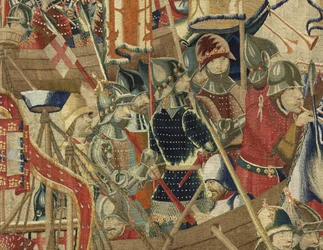 Arazzo che mostra le conquiste del re Alfonso V del Portogallo
