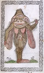 Il ciclope, illustrazione da Omnium fere gentium nostraeque aetatis Nationum Habitus et Effigies di Jean Sluperji, Anversa, 1572