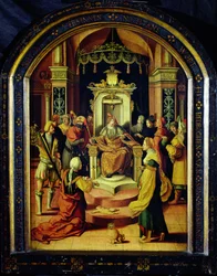 Il giudizio di Salomone (olio su tavola)