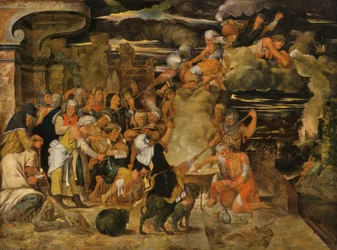 Il sabba delle streghe (olio su tavola)
