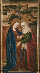 Trittico, Visitazione, pannello centrale