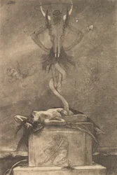 Il sacrificio, da I satanici, ca. 1882
