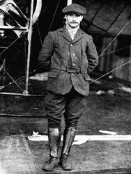 Henri Salmet, il grande pilota Bleriot, a Hendon, Londra, 1912 1933