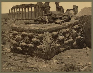 Veduta della Grande Colonnata, Palmira, c.1875 (stampa all