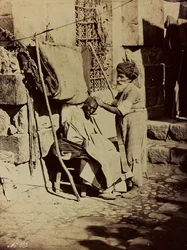 Album Damas et Baalbek: barbiere siriano
