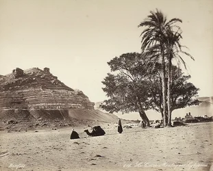Area desertica alla periferia del Cairo, Egitto