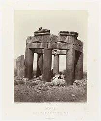 Uomo sulla cupola di Douris, vicino a Baalbek (Architettura antica: Egitto, Grecia, Asia Minore)