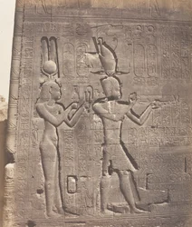 Dendérah Tentyris, Tempio di Athôr - Faccia Posteriore - Cleopatra, 1851-52