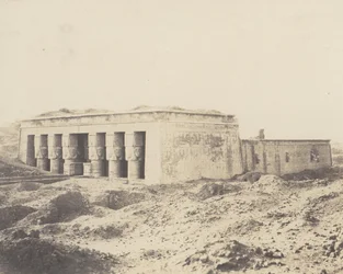 Dendérah Tentyris, Tempio di Athôr - Vista Generale, 1851-52, stampato 1853-54