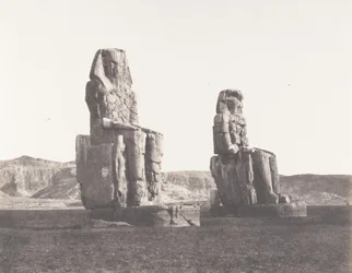 Gournah Tebe, Colossi Quello di Destra, Detto di Memnone, 1851-52, stampato 1853-54