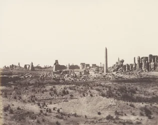 Karnak Tebe, Vista Generale delle Rovine Presa da Nord-Est, 1851-52, stampato 1853-54