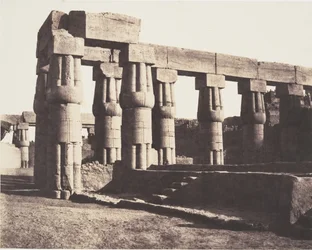 Louksor Tebe, costruzione posteriore - gallerie - parallele, 1851-52