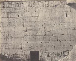Médinet-Abou Thèbes, Constructions Postérieures - Fragment de Sculpt..., 1851-52, stampato 1853-54