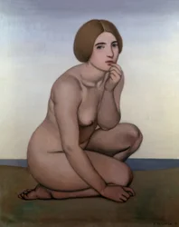 Bagnante accovacciato