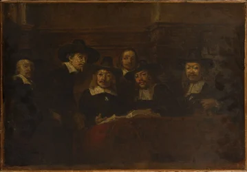 I sindaci dei drappieri, copia da Rembrandt, circa 1853