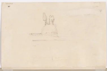 Schizzo per padiglione vicino a una moschea, 1800s