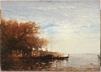 Venezia, il Giardino Francese al chiaro di luna, tra il 1880 e il 1890