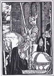 Ha dato loro la carica sulla regina (Ginevra) (litografia)