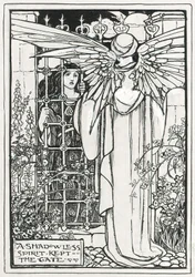 Illustrazione per "Poems of Christina Rossetti" (matita e inchiostro su carta)