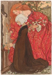 Illustrazioni per il "Mercato dei folletti" di Christina Rossetti (matita, inchiostro e acquerello su carta)