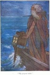 "Il mio scopo regge" Ulisse (litografia a colori)