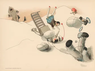 Illustrazione per Le avventure polari di Golliwogg