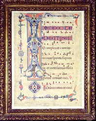 Graduale, con iniziale istoriata I raffigurante San Giovanni Evangelista, c.1315
