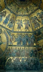 Mosaico sul soffitto a cupola del Battistero di San Giovanni, Firenze