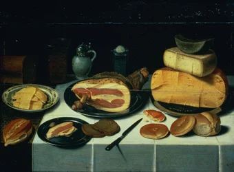 Natura morta con prosciutto