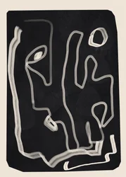 Linea di contorno astratta