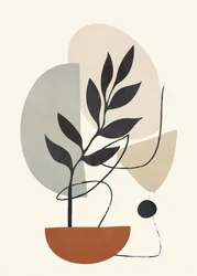 Pianta in vaso (astratto)